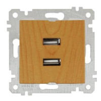 Механізм розетки 2гн USB горизонтальної, RITA, Mutlusan, "дуб", (2200 449 0158) Механізм розетки 2гн USB горизонтальної, RITA, Mutlusan, "дуб", (2200 449 0158)