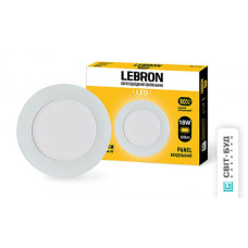 Точковий світильник врізний білий круглий LEBRON L-PR-1841, 18W, 4100K Точковий світильник врізний білий круглий LEBRON L-PR-1841, 18W, 4100K