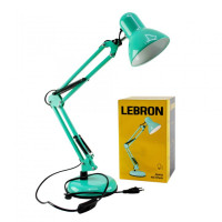 Лампа настільна телескопічна LEBRON L-TL-Tel, E27, 40W, бірюзова