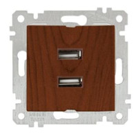 Механізм розетки 2гн USB горизонтальної, RITA, Mutlusan, "горіх", (2200 449 0157) Механізм розетки 2гн USB горизонтальної, RITA, Mutlusan, "горіх", (2200 449 0157)