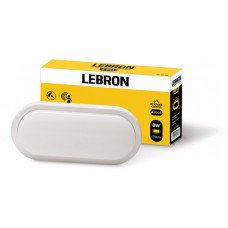 Світильник накладний LEBRON L-WLО-S, 8W, овал, 4100K, 720Lm, ІР65, СВЧ датчик руху, в темряві Світильник накладний LEBRON L-WLО-S, 8W, овал, 4100K, 720Lm, ІР65, СВЧ датчик руху, в темряві