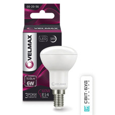 Лампа VELMAX V-R50, 6W, 220V, E14, 4100K, 510Lm, ЕМС