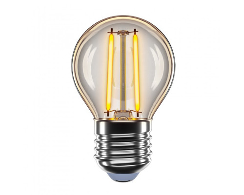 Лампа Едісона Amber-G45, 4W, E27, 2200K, 400Lm VELMAX V-Filament 21-41-45