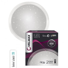 Світильник стельовий VELMAX V-CL-Galaxy, 60W, smart, 555*73мм, 3000K-6500K, 4800Lm, кут 140° Світильник стельовий VELMAX V-CL-Galaxy, 60W, smart, 555*73мм, 3000K-6500K, 4800Lm, кут 140°