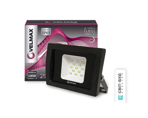 Прожектор VELMAX V-FL, 100W, 6200K, 9000Lm, 230V