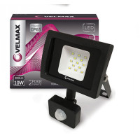 Прожектор VELMAX, 10W, 6200K, 900Lm, Датчик руху ІЧ Прожектор VELMAX, 10W, 6200K, 900Lm, Датчик руху ІЧ