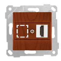 Механізм розетки 1гн HDMI, RITA, Mutlusan, "вишня" (2200 457 0156) Механізм розетки 1гн HDMI, RITA, Mutlusan, "вишня" (2200 457 0156)