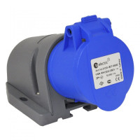 Розетка силова настінна 16А/3 (2Р+РЕ) IP44, TP electric (3120-307-0900)