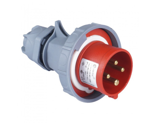 Вилка силова 32А/4 (3Р+РЕ) IP67, TP electric (3127-301-1600)