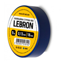 Ізострічка ПВХ Lebron 18 мм х 18м, синя Ізострічка ПВХ Lebron 18 мм х 18м, синя