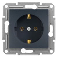 Розетка з з/к ASFORA Антрацит EPH2900171 Розетка з з/к ASFORA Антрацит EPH2900171