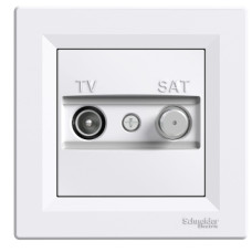 TV-SAT Розетка кінц (1дБ) білий ASFORA EPH3400121