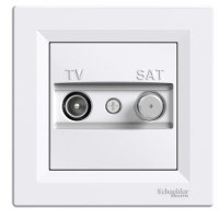 TV-SAT Розетка індив (1дБ) білий ASFORA EPH3400421