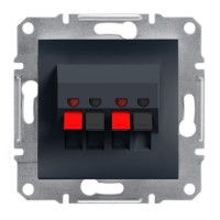 Аудіорозетка ASFORA Антрацит EPH5700171