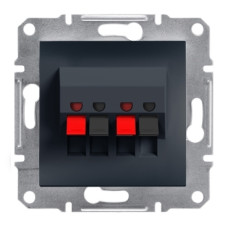 Аудіорозетка ASFORA Антрацит EPH5700171
