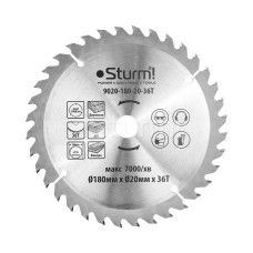 Диск пильний по дереву Sturm 9020-180-20-36T, 180х20 мм 36 зубів
