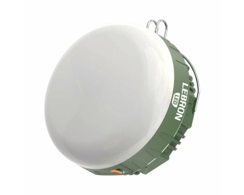 Ліхтар кемпінговий акумуляторний LEBRON L-HL-620, ABS, 18W, 2000mAh*2 Li-Ion, USB
