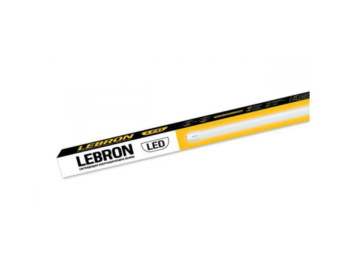 Лампа лінійна Т8 LED LEBRON L-Т8-HR, 9W, 600mm, G13, 6200K, з тримачем Лампа лінійна Т8 LED LEBRON L-Т8-HR, 9W, 600mm, G13, 6200K, з тримачем
