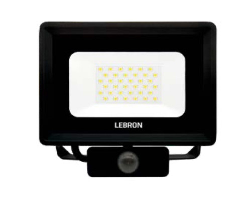 Прожектор LED LEBRON LF-10S, 10W, 6500K, 800Lm, 230V, д.руху ІР65 Прожектор LED LEBRON LF-10S, 10W, 6500K, 800Lm, 230V, д.руху ІР65