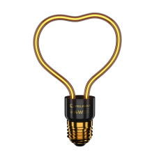 Лампа LED VELMAX V-Filament-Decor-Серце, 4W, E27, 2700K, 260Lm Лампа LED VELMAX V-Filament-Decor-Серце, 4W, E27, 2700K, 260Lm