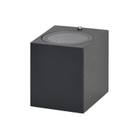 Світильник фасадний вуличний під лампу VELMAX V-WL-35, max 35W, GU10, 220V, IP54, чорний Світильник фасадний вуличний під лампу VELMAX V-WL-35, max 35W, GU10, 220V, IP54, чорний