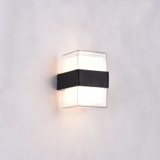 Світильник фасадний вуличний чорний LED VELMAX V-CTL-WL-004*2, 10W, 3000K, 600Lm, IP54 Світильник фасадний вуличний чорний LED VELMAX V-CTL-WL-004*2, 10W, 3000K, 600Lm, IP54
