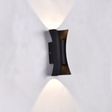 Світильник фасадний вуличний чорний LED VELMAX V-CTL-WL-001, 6W, 3000K, 200Lm, IP54, чорний Світильник фасадний вуличний чорний LED VELMAX V-CTL-WL-001, 6W, 3000K, 200Lm, IP54, чорний