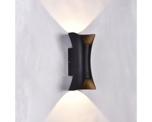 Світильник фасадний вуличний чорний LED VELMAX V-CTL-WL-001, 10W, 3000K, 380Lm, IP54, чорний Світильник фасадний вуличний чорний LED VELMAX V-CTL-WL-001, 10W, 3000K, 380Lm, IP54, чорний