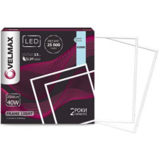 Світильник панельний офісний LED VELMAX V-FRL, 56W, рамка, 595*595mm, 6200K, 5040Lm, з блоком жи-ня Світильник панельний офісний LED VELMAX V-FRL, 56W, рамка, 595*595mm, 6200K, 5040Lm, з блоком жи-ня