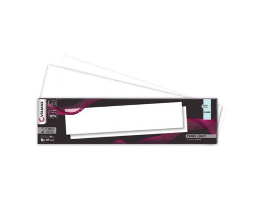 Світильник панельний офісний LED VELMAX V-UPS, 40W, панель, 295*1195mm, 6200K, 3200Lm, з блоком жи-ня Світильник панельний офісний LED VELMAX V-UPS, 40W, панель, 295*1195mm, 6200K, 3200Lm, з блоком жи-ня