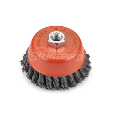 Щітка чашка 100 мм для КШМ, пучки сталевого дроту Sturmax 5240M-02-100 Щітка чашка 100 мм для КШМ, пучки сталевого дроту Sturmax 5240M-02-100