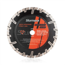 Диск алмазний Турбо Т-зуб 230×22.23 мм Sturmax 9021M-06-230-22-TS