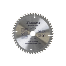 Диск пильний 160х20/16 мм 48 зубів по дереву Sturmax 9022M-160-20-48T