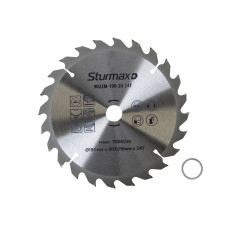 Диск пильний 190х20/16 мм 24 зуба по дереву Sturmax 9022M-190-20-24T Диск пильний 190х20/16 мм 24 зуба по дереву Sturmax 9022M-190-20-24T