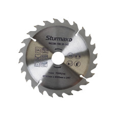 Диск пильний 190х30 мм 24 зуба по дереву Sturmax 9022M-190-30-24T Диск пильний 190х30 мм 24 зуба по дереву Sturmax 9022M-190-30-24T