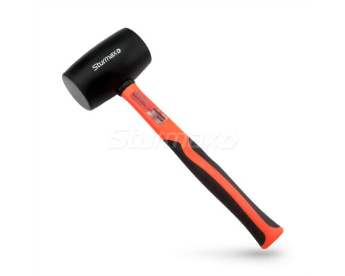 Киянка гумова чорна. фіберг. ручка 680 г Sturmax 1012M-02-B0680