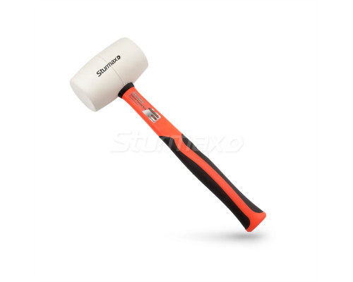 Киянка гумова біла. фіберг. ручка 680 г Sturmax 1012M-02-W0680 Киянка гумова біла. фіберг. ручка 680 г Sturmax 1012M-02-W0680