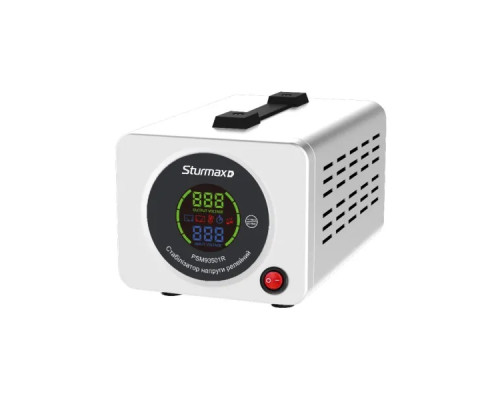 Релейний стабілізатор напруги Sturmax LED 500 ВА PSM93501R